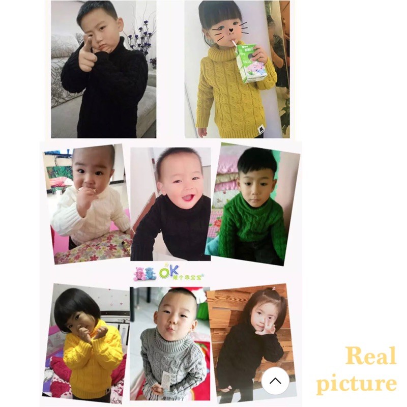 Sweater rajut anak pullover baju winter musim dingin hangat import kids knitted sweaters Joy