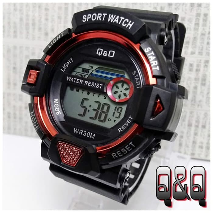 Pusat grosir jam tangan q&q digital pria jam tangan q&q pria qq 33b Jam Tangan Jam Tangan Digital