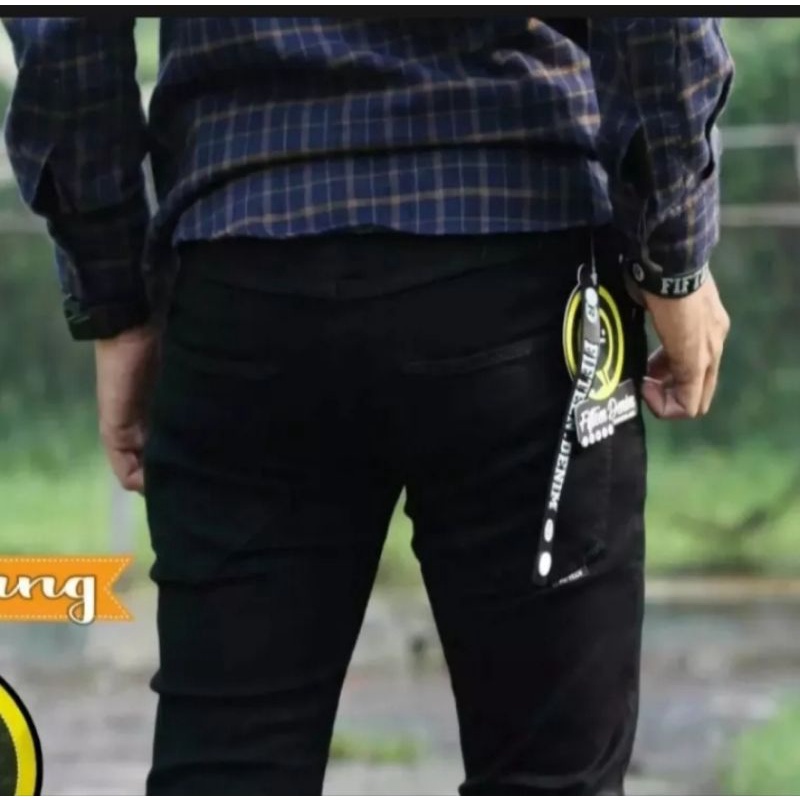 CELANA PANJANG LEPIS PRIA BAHAN NGARET MODEL PENSIL SLIM FIT