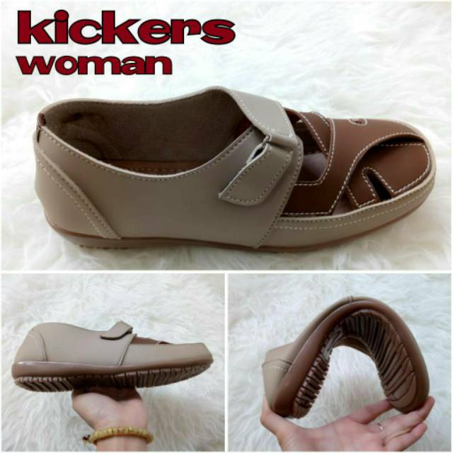 Sepatu Wanita Cewek Kickers Casual Santai Kerja Kantor Karyawan Sekolah Kuliah Dinas Trendy Murah