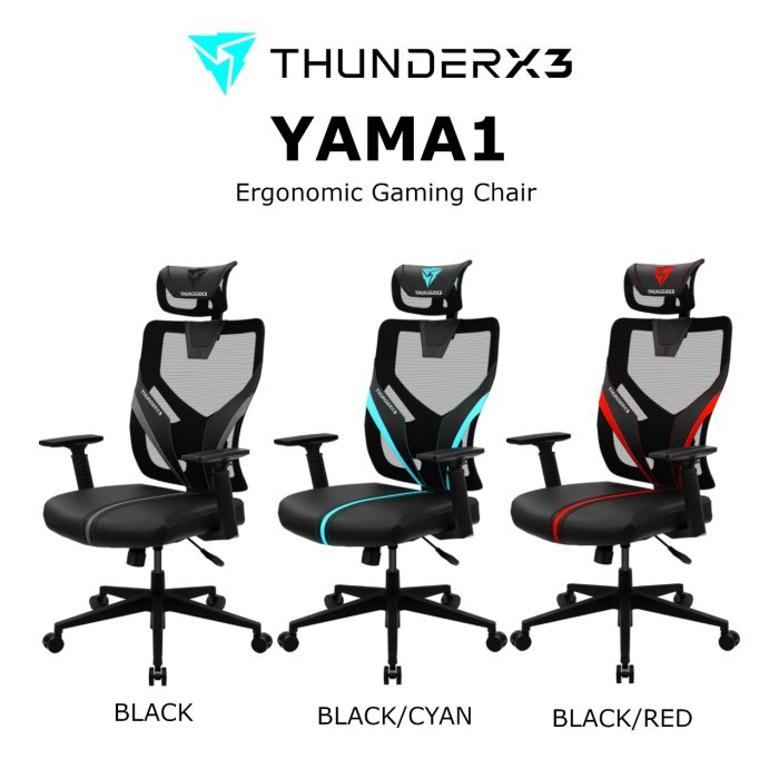 ThunderX3 YAMA1 Ergonomic Gaming Chair Kursi Gaming Kursi Direktur