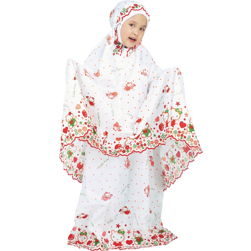 MUKENA ANAK LUCU MUKENA PUTIH KOMBINASI MUKENA LUCU