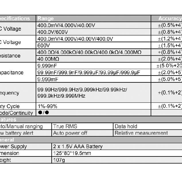 AVOMETER DIGITAL ZOTEK VC921 / MULTITESTER DIGITAL VC921 ORIGINAL