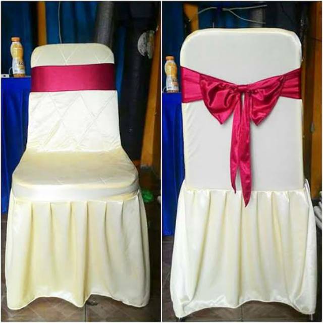 SARUNG KURSI FUTURA REMPEL DENGAN PITA / COVER KURSI FUTURA / SARUNG KURSI FUTURA / SARUNG KURSI MUR