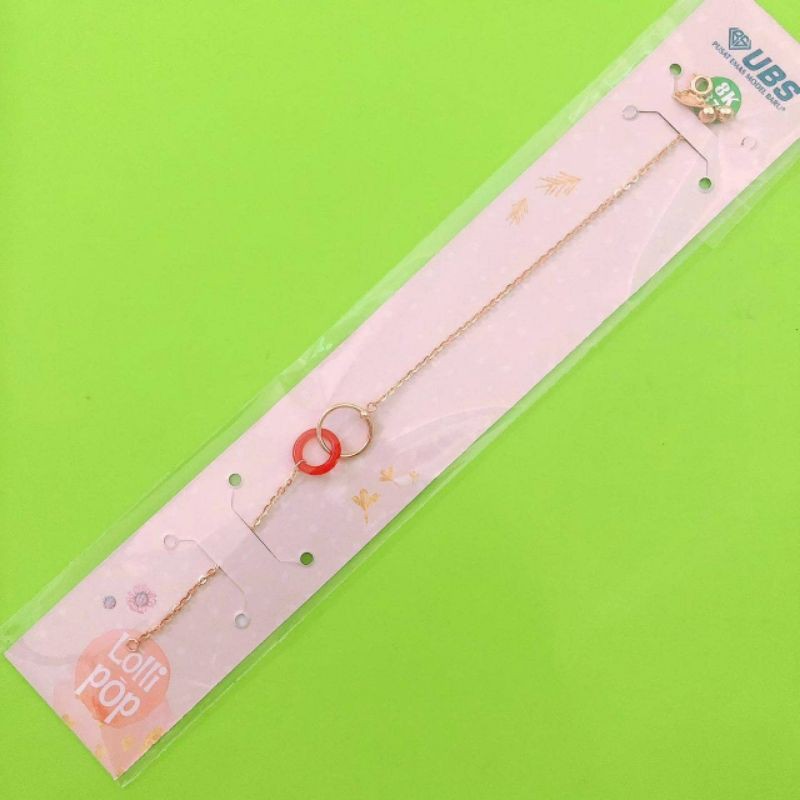 Kalung, gelang serut, anting, giwang Lollipop 8K