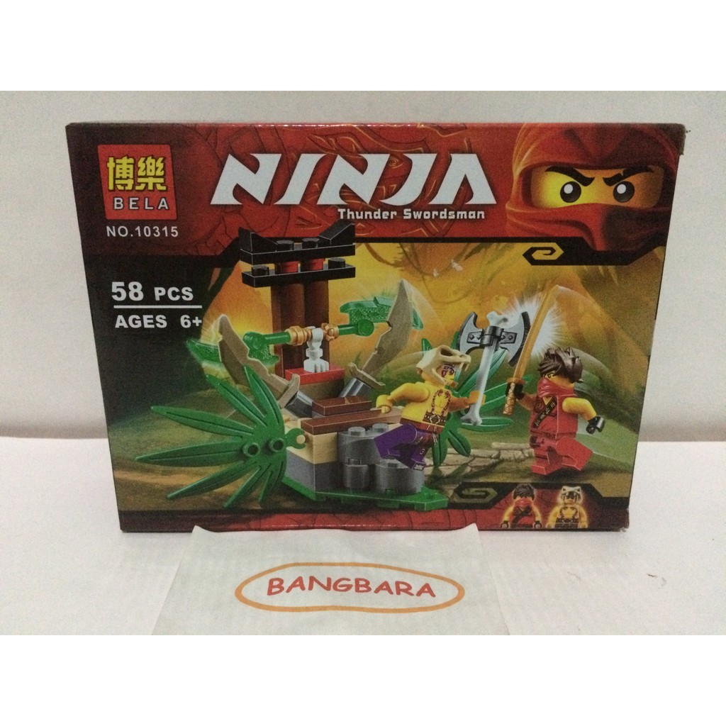 Brick Lego BELA 10315 Ninja 58Pcs