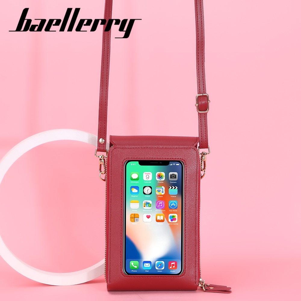 BAELLERRY N2371 Tas Selempang Wanita Dompet Panjang Wanita Dompet Handphone Sling Bag WATCHKITE WKOS