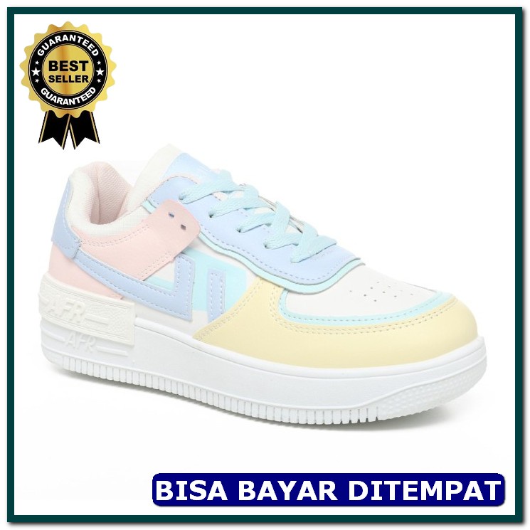Sepatu Sneaker Kets Cats Tanpa Tali Kuliah Main Wanita Imfort Mur BS840 Pvn Kara Sepatu   Sport Sh