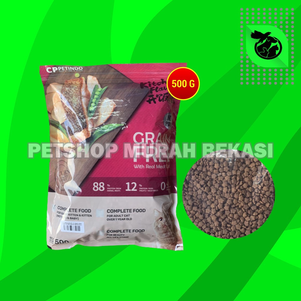 Kitchen Flavour Makanan Kering Kucing Cat food Adult Kitten 500 Gram