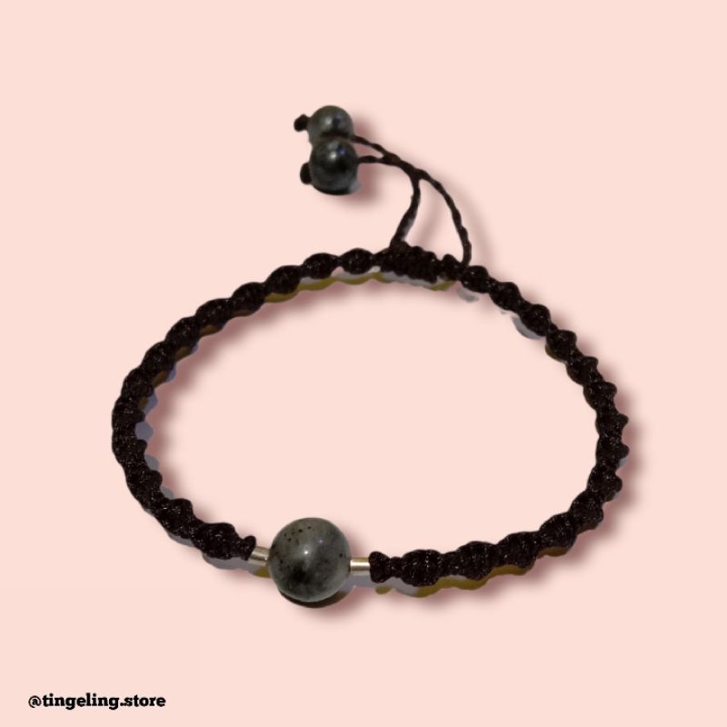 Gelang Batu Labradorite 8mm