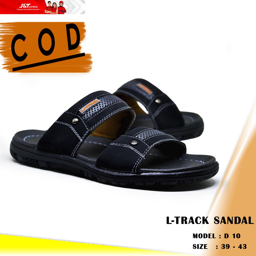 Sandal kulit davis 11 pria dewasa model slop nyaman dan milenial Upper kulit sendal lebaran selop terbaru keren slide terlaris ringan