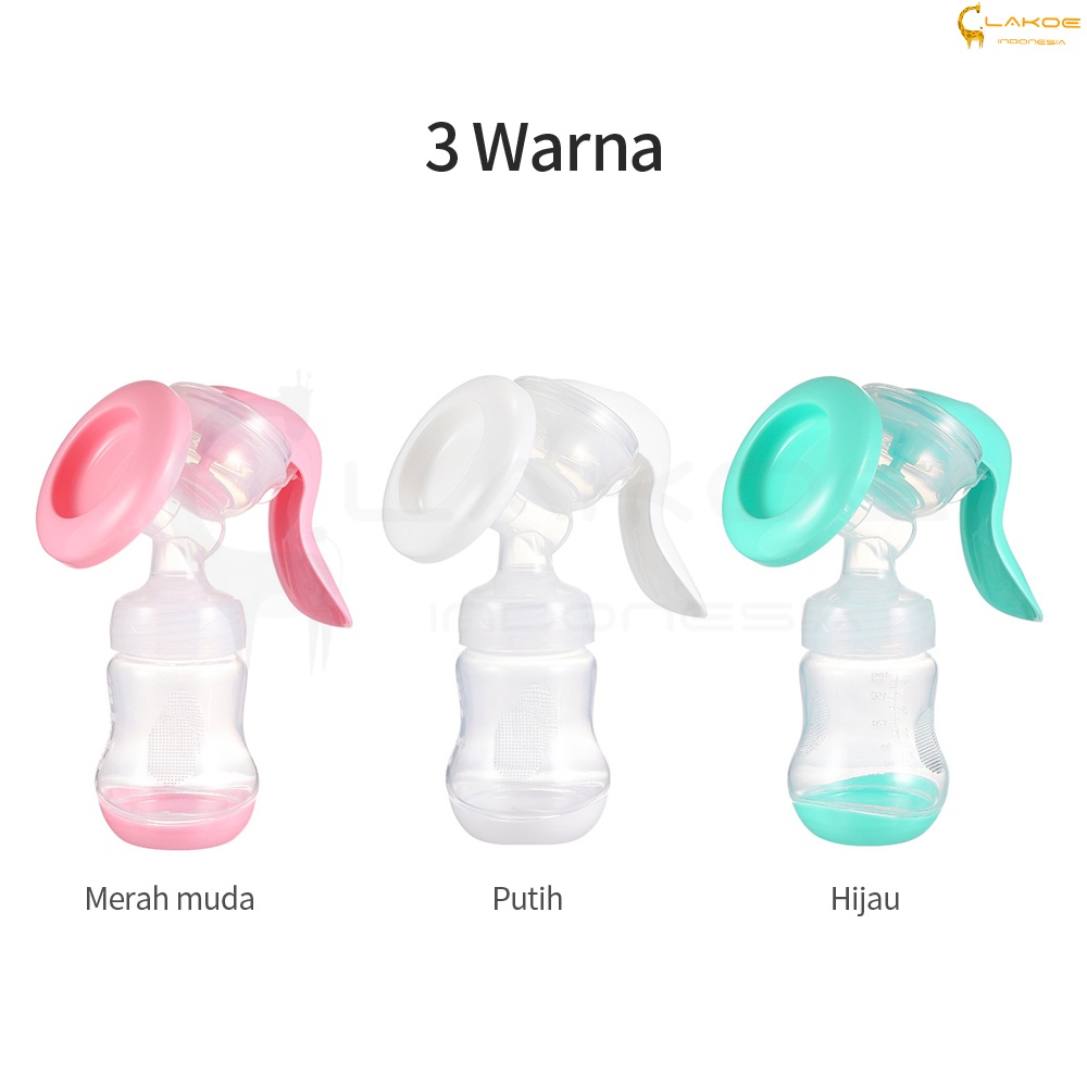 LAKOE Pompa asi Manual breast pump 180ml kapasitas besar