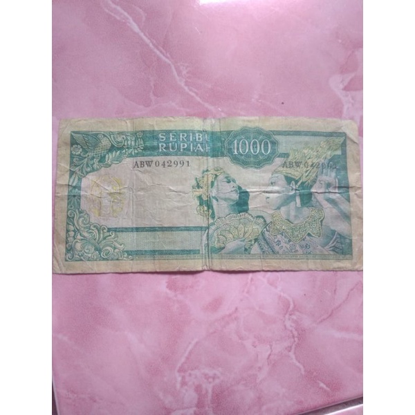 uang seribu soekarno asli tahun 1960