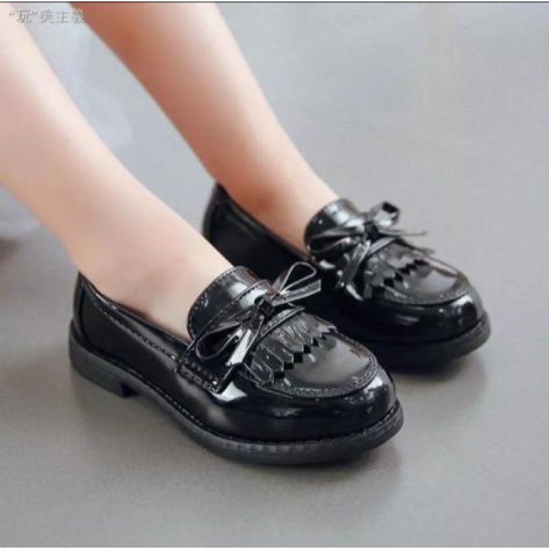 sepatu anak fashion laofer / sekolah terbaru 31-35 ada COUPLE SM MOM