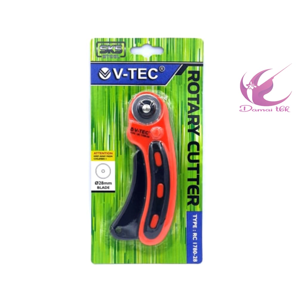 

V-Tec Rotary Cutter (RC 1780-28) Pemotong Kain Kertas 28mm