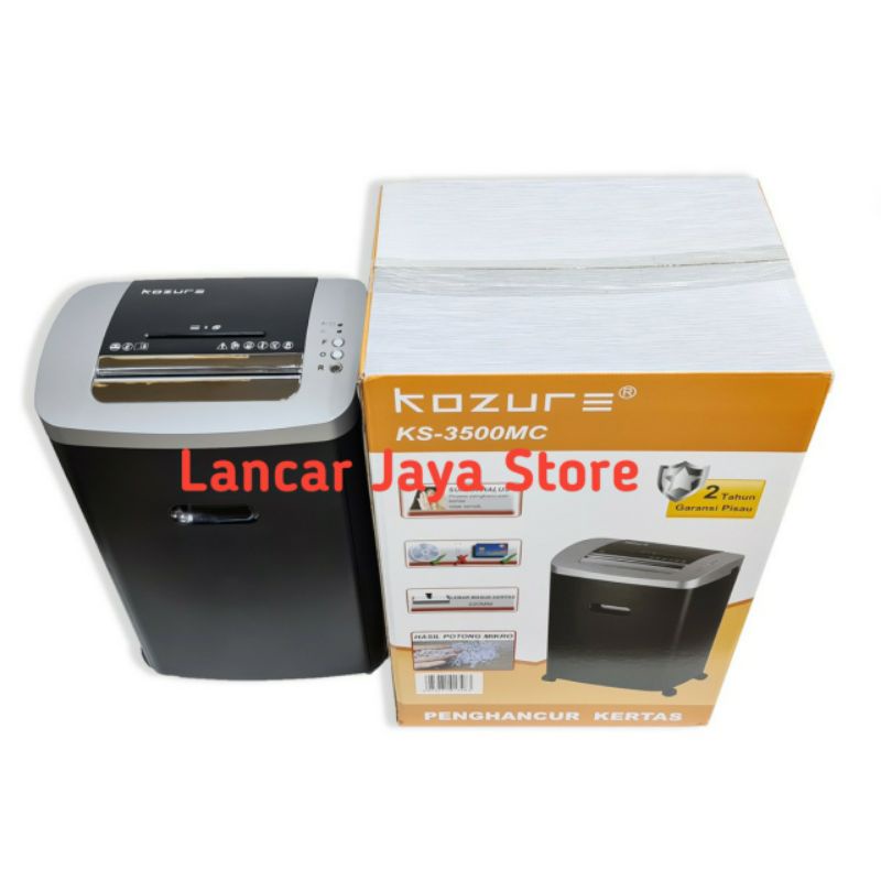 Paper Shredder Kozure KS-3500 Micro Cut/Kozure Mesin Penghancur Kertas - Hitam