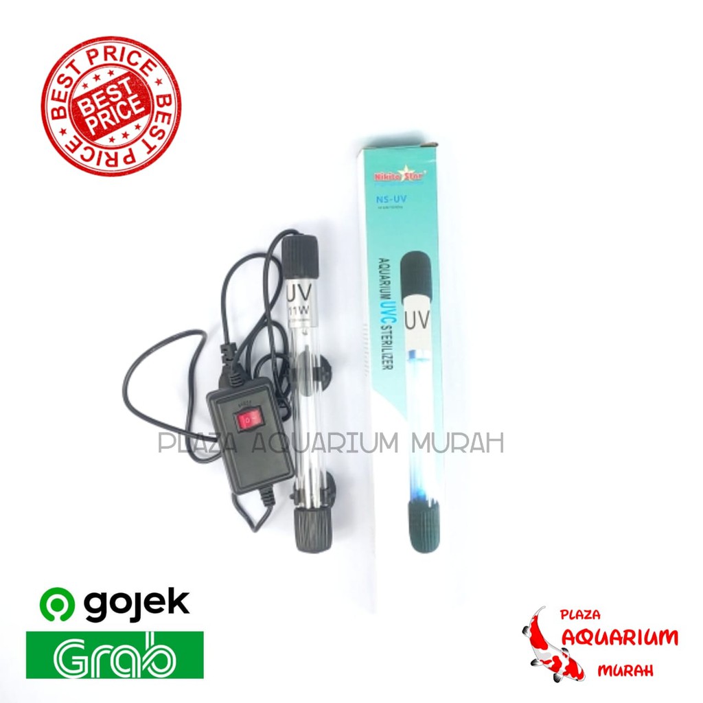 Lampu uv kolam koi nikita star 11 watt penjernih kolam