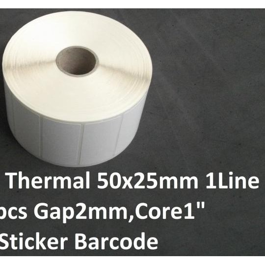 

➫ label sticker bare thermal 50x25 core 1" 1 line 2000 pcs ℗