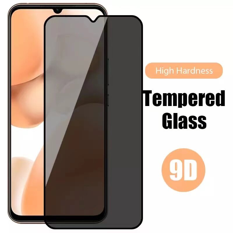 2-1pc Pelindung Layar Tempered Glass Anti Spy Untuk iPhone 11 12 13 Pro Max X XS XR 6 6S 7 8 Plus SE 2020 14 Pro Max 13 Mini