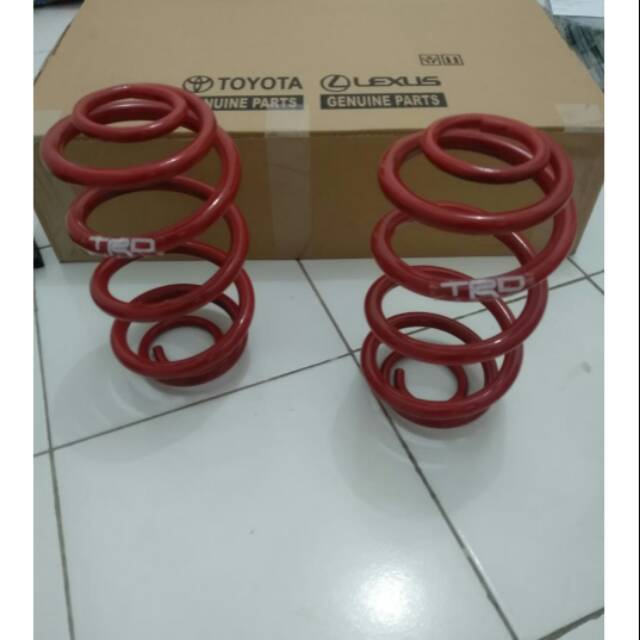 Coil spring rush trd ultimo sportivo belakang RH+LH asli original