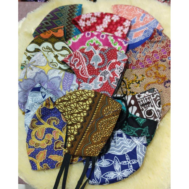 masker Batik Nusantara 3 ply earloop/ headlopp