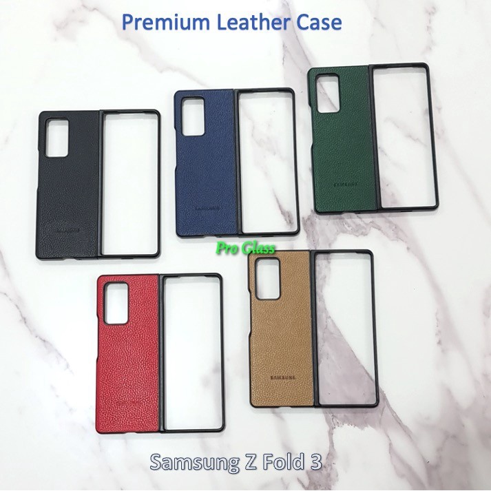 Samsung Galaxy Z Fold 3 / Z Fold 2 5G Premium Leather Hard Case Full Cover
