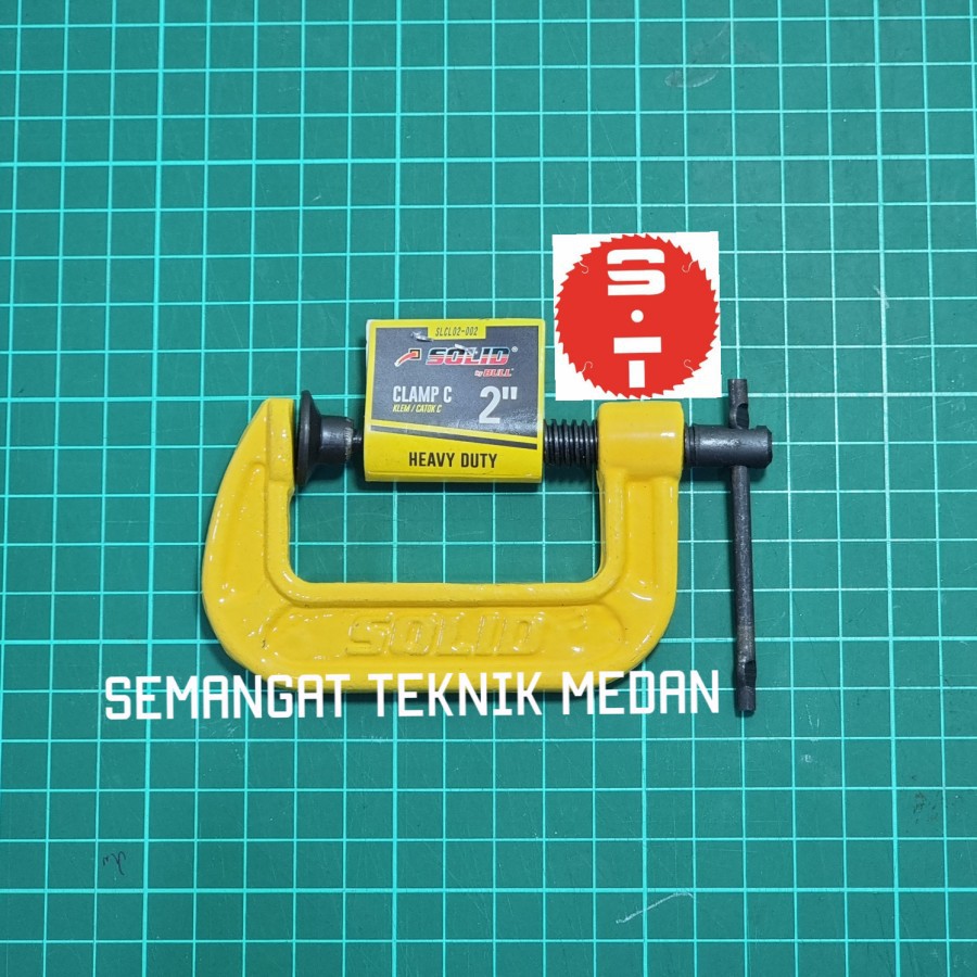 2" KLEM KAYU CATOK JEPIT PENJEPIT C CLAMP BAIS BESI 2 " INCH SOLID