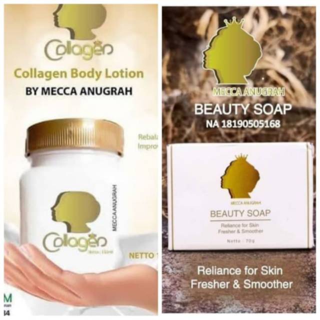 PAKET MECCA ANUGRAH ( BIBIT COLLAGEN + BEAUTY SOAP) ORIGINAL BPOM