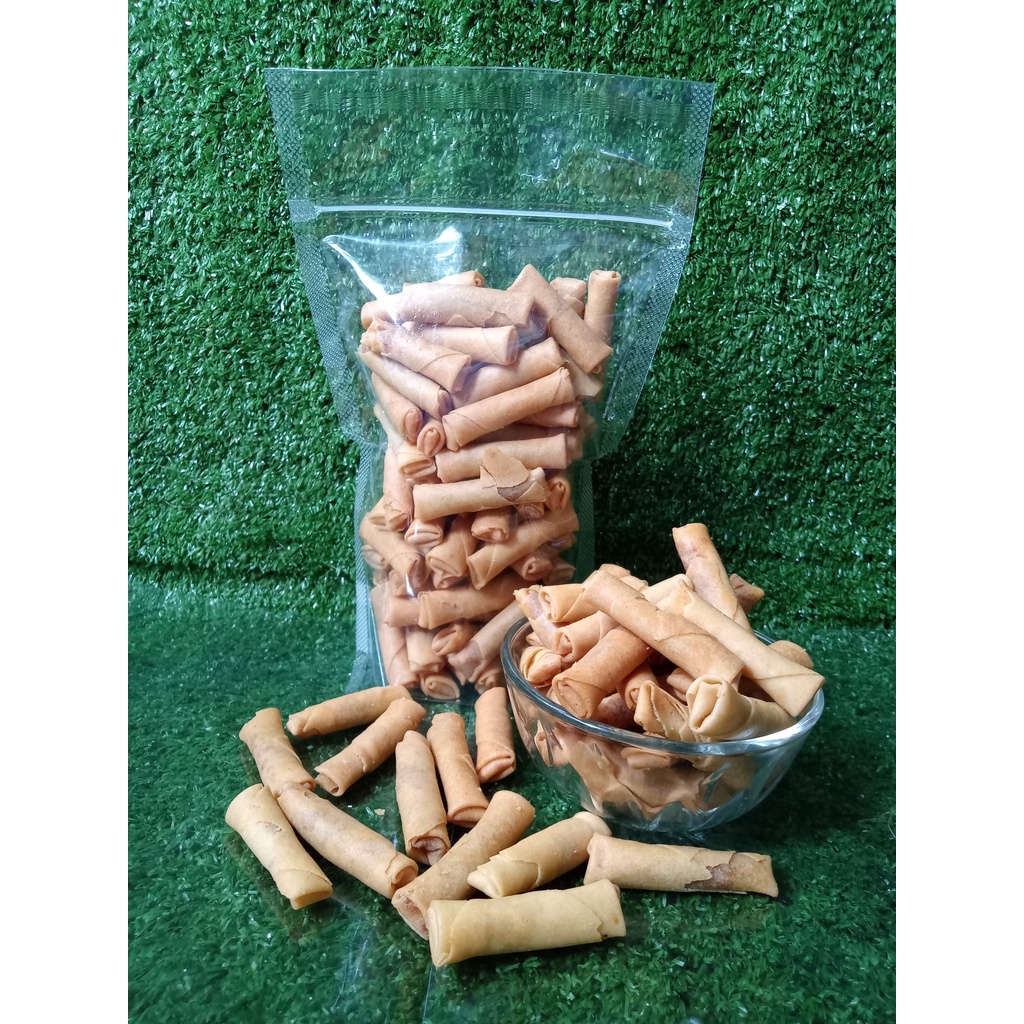 

Snack makanan ringan sumpia isi ebi kering/kue kering