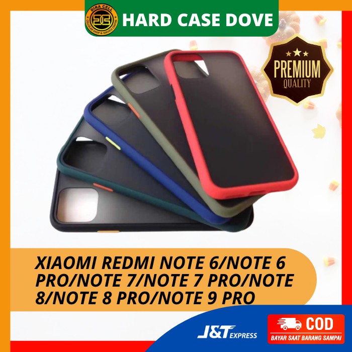 HARD CASE DOVE AKRILIK XIAOMI/REDMI NOTE 6/NOTE 6 PRO/NOTE 7/NOTE 7 PRO/NOTE 8/NOTE 8 PRO/NOTE 9 PRO
