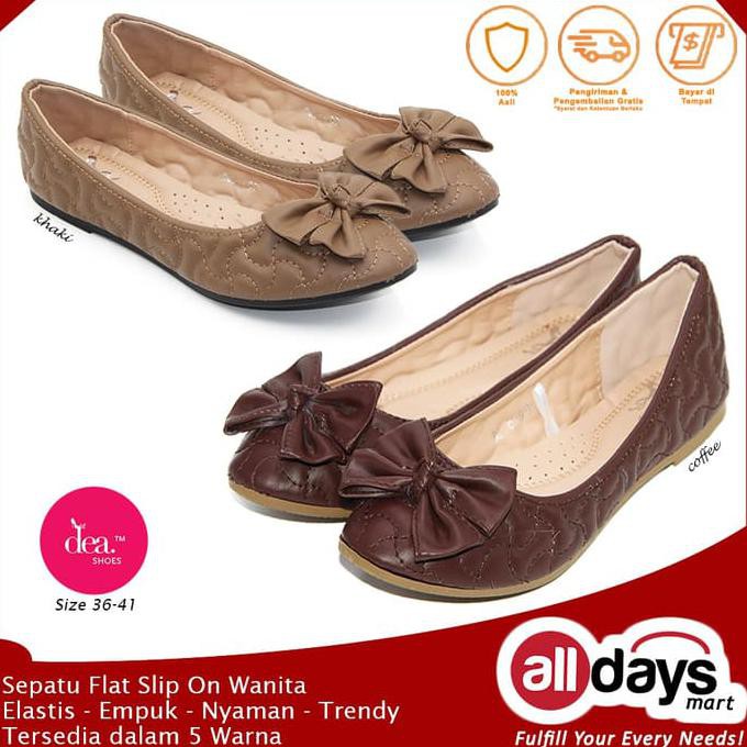 Pengiriman Cepat BEST SELLER Dea Sepatu Flat Shoes Wanita 1808-15 Size 36-41 MDZO CUCI GUDANG