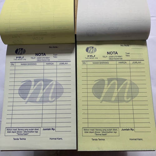 

CETAK NOTA - KWITANSI - FORMULIR 1 RIM ( LEBIH IRIT!!!!!)