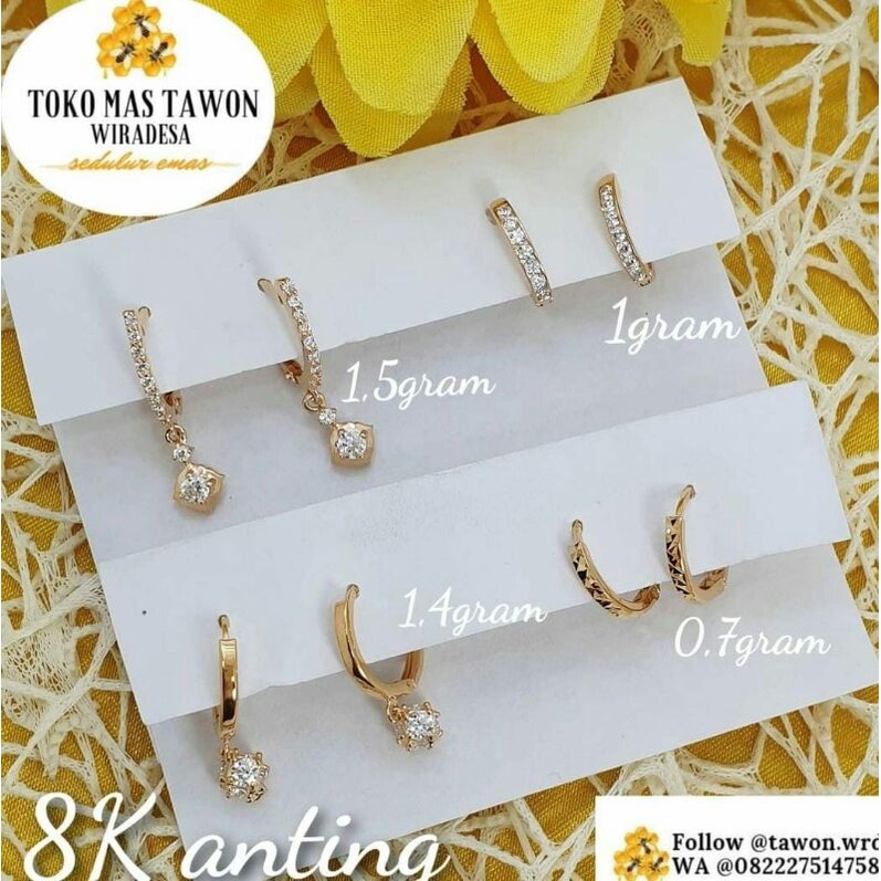 anting emas 1gram