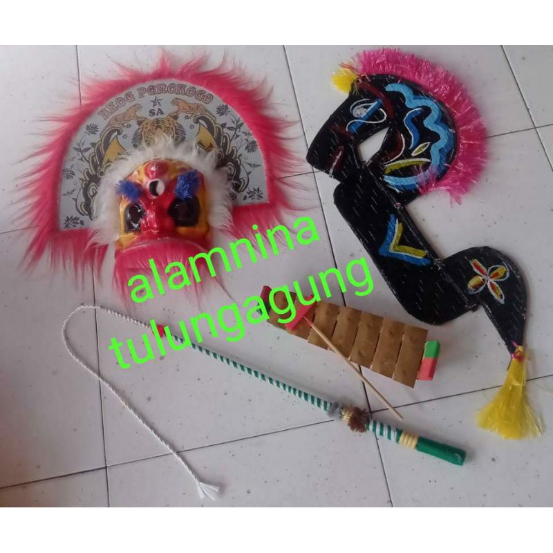 mainan tradisional anak anak kuda lumping topeng nong ning