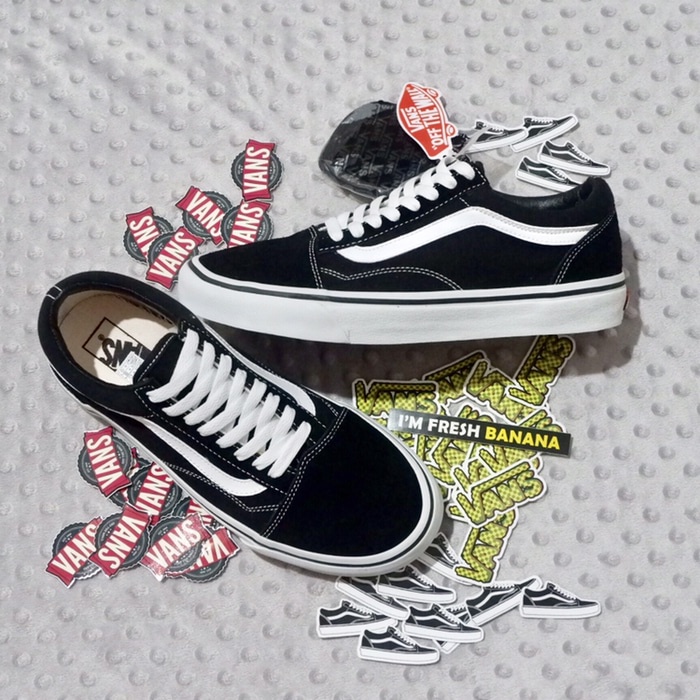 sepatu pria sekolah VANS oldschool classic vans OS grade original import from japan (PREMIUM QUALITY)