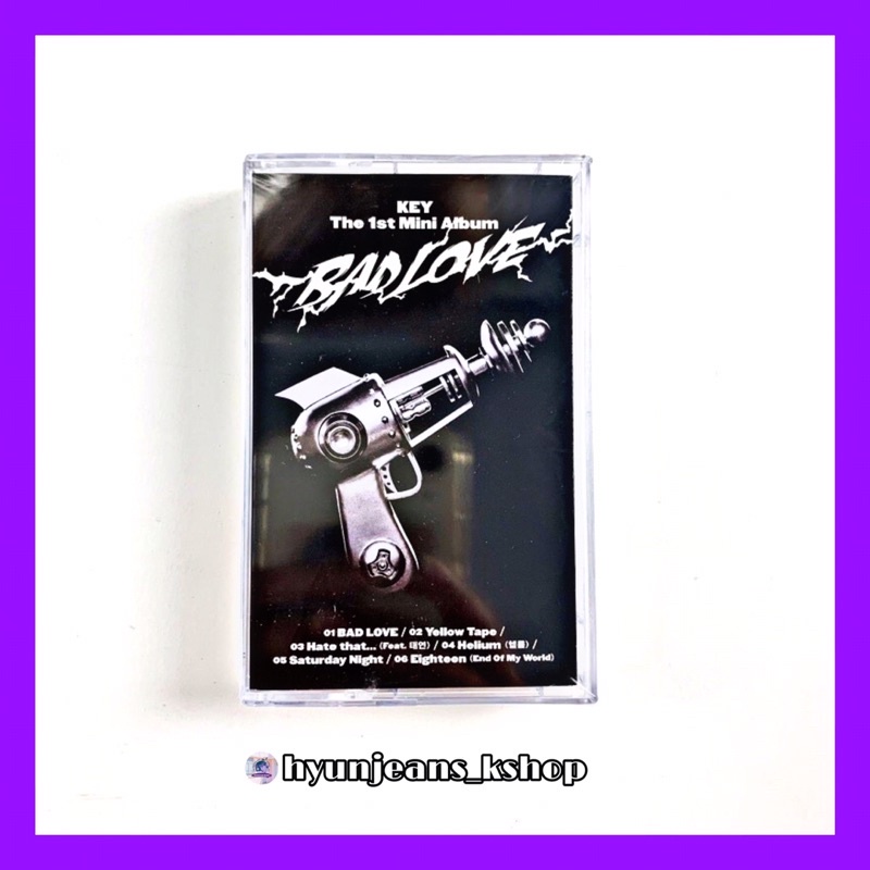 [READY STOCK] Key SHINEE The 1st Mini Album - BAD LOVE (Cassette Tape Ver.) + Poster