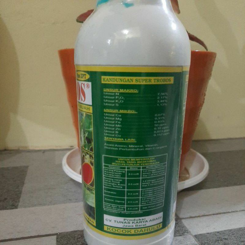 Pupuk Super Terobos Untuk Daun Bunga dan Buah 500ml