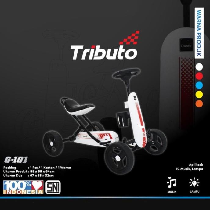 TRIBUTO GOKART MAINAN SEPEDA ANAK SEPEDA RODA 4 ORIGINAL PMB GOKART FD54165DE
