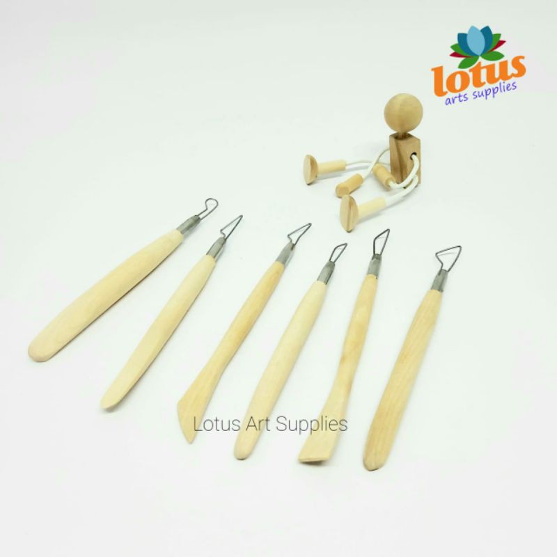 

Clay Sculpting Pottery Carving Tools set 6 Alat Ukir Cukil Art Clay Tool
