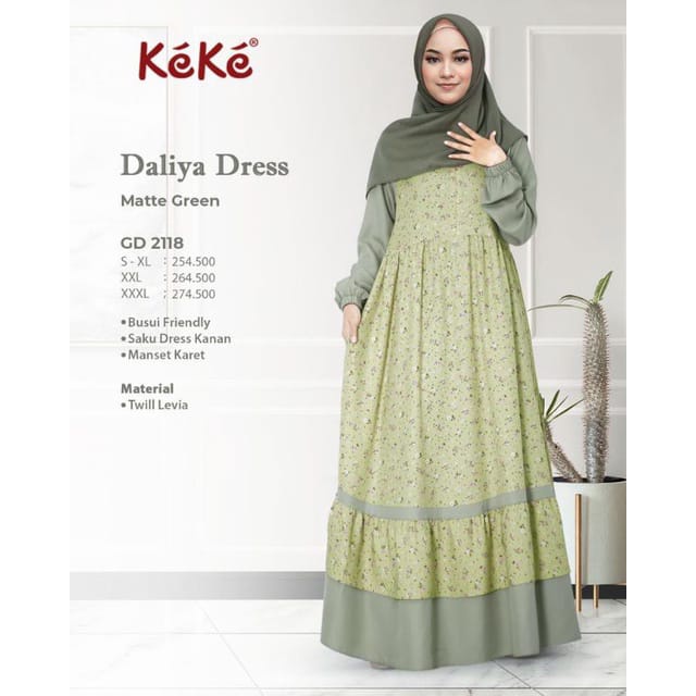 COUPLE KEKE DALIYA DRESS TERBARU