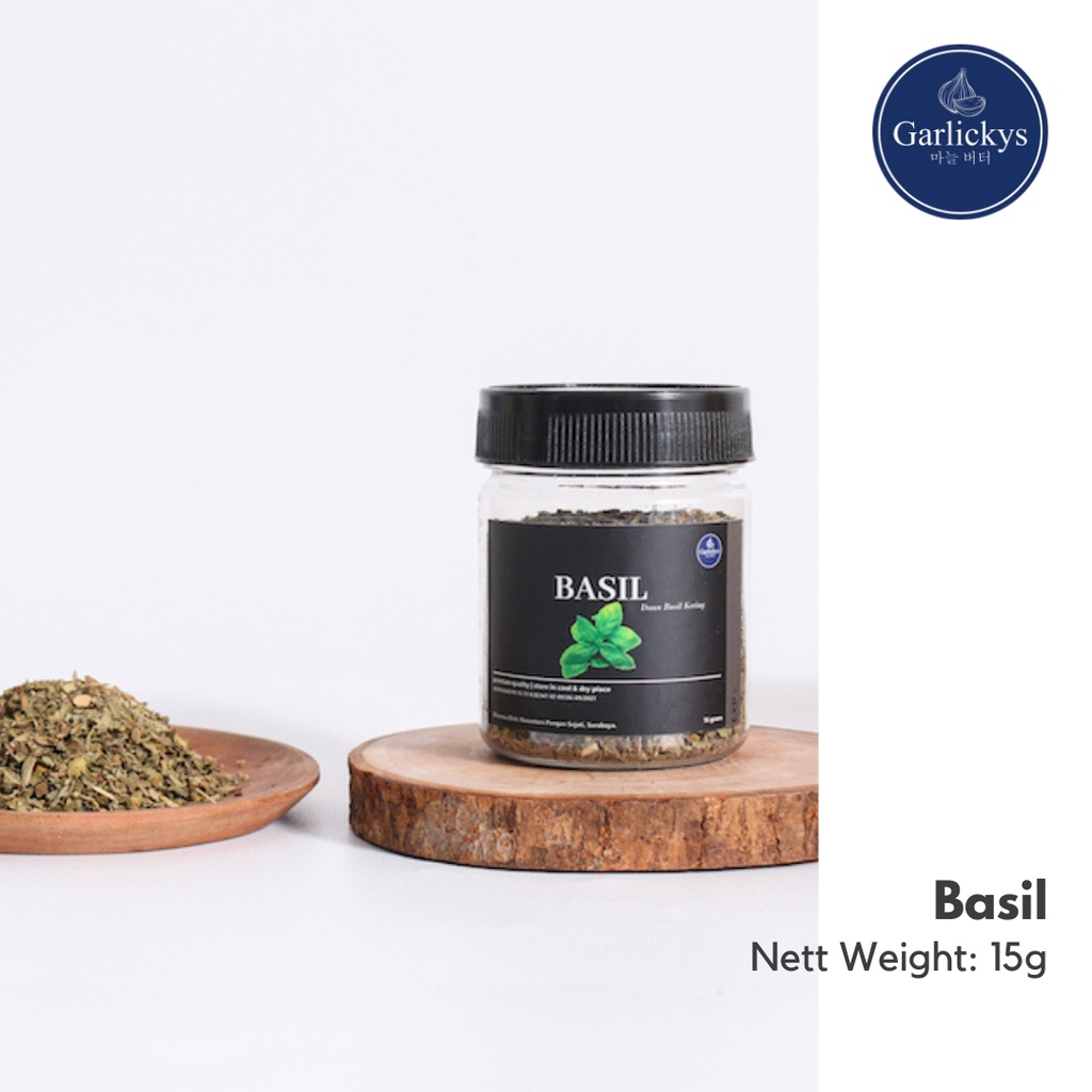 GARLICKYS Bumbu Dapur Basil Parsley Oregano Thyme Rosemary Italian Herbs Seasoning Bubuk Kering