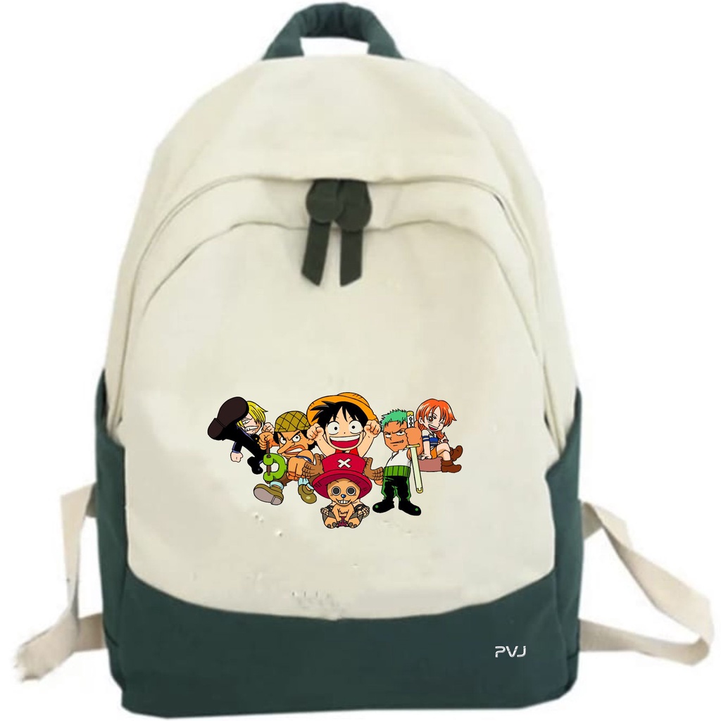 PVJ Tas One Piece Monkey Luffy Anime Ransel Anak Sekolah Backpack School