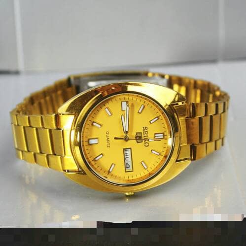 jam tangan daydate seiko pria / jtr 1055 full gold