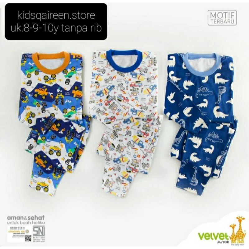 [1psg] PIYAMA VELVET JUNIOR CIELO SERIES UK.8,9,10th