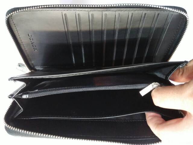 Dompet coach passport resleting panjang import