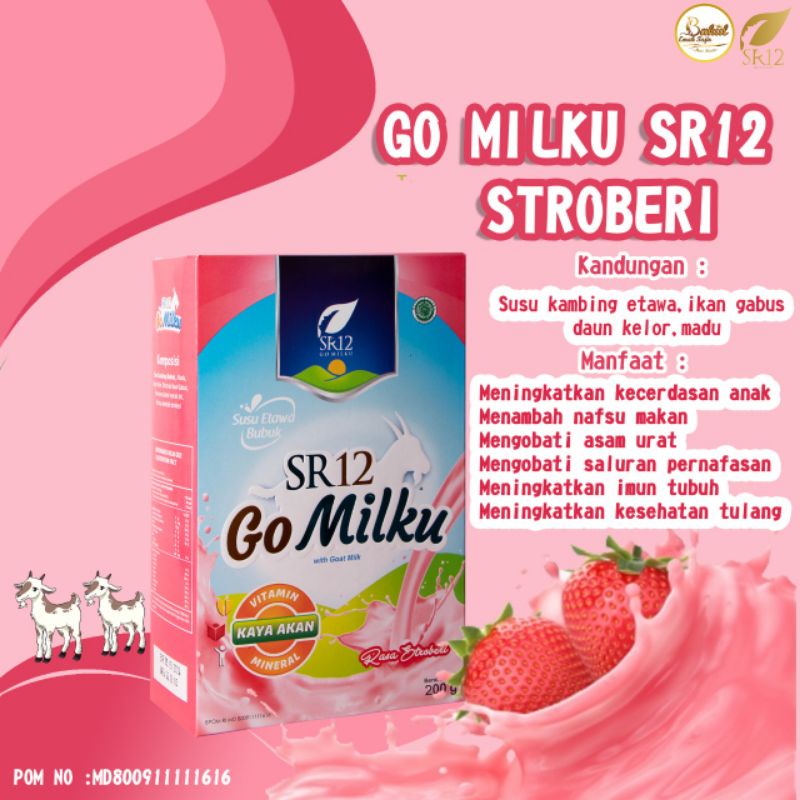 

Susu Go Milku SR12 /Menjaga kesehatan tubuh /BPOM