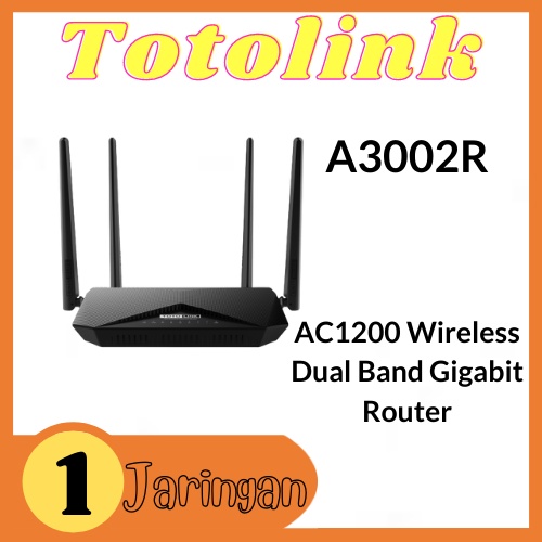 Totolink A3002R AC1200 Wireless Dual Band Gigabit Router