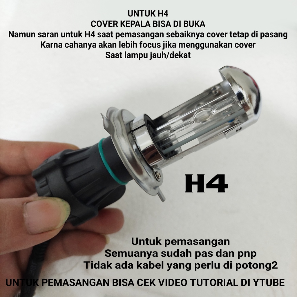 LAMPU HID MOBIL H4 H11 H7 H1 H16 H8 H9 HB3 HB4 SET ISI 2 PASANG