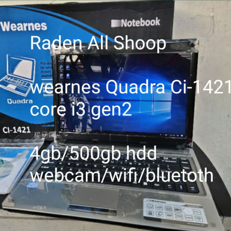 Laptop wearnes Quadra ci-1421 Core i3 Gen2
