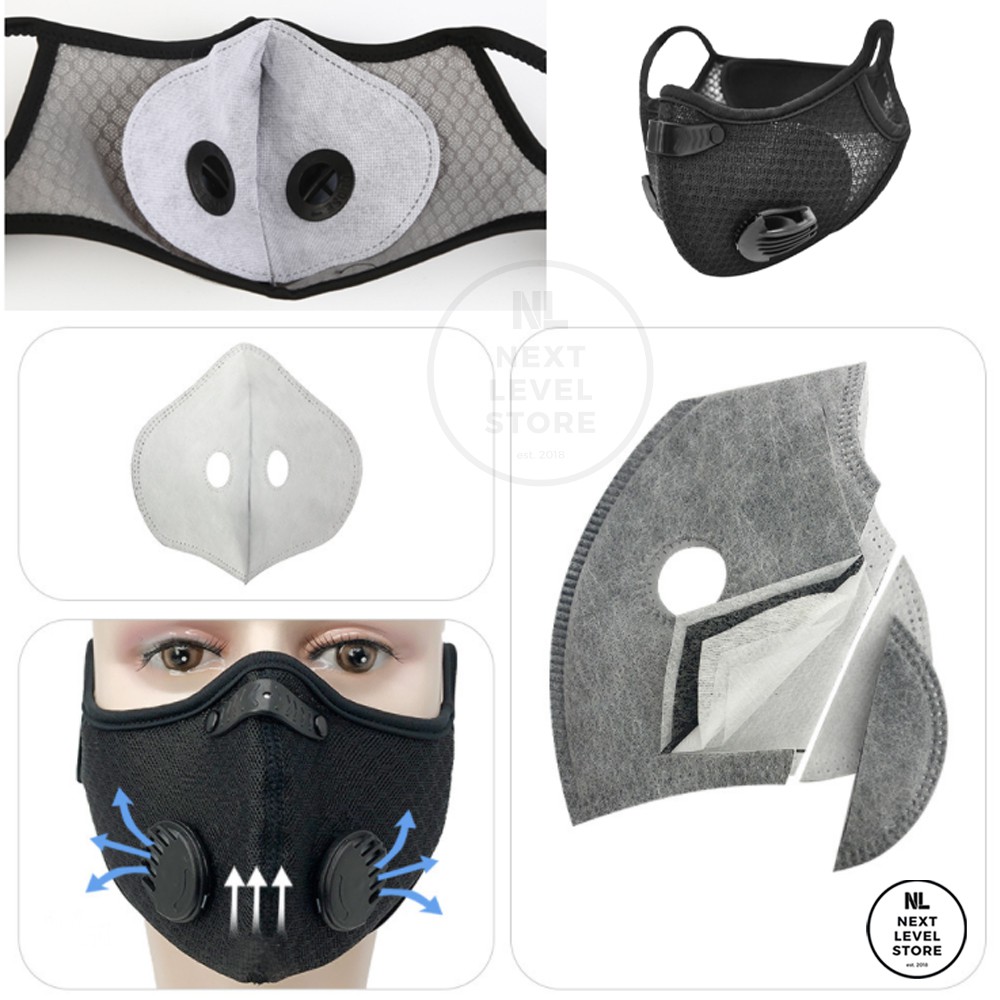KN95 Premium Mask Masker Olahraga Cycling Sepeda Sport ORI - 5 WARNA